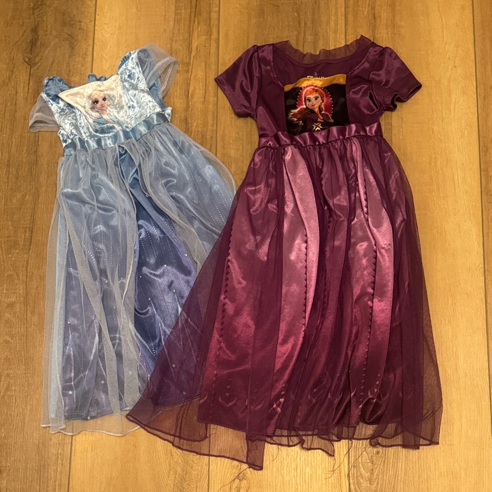 Kids Princess Frozen Elsa Ana Costume pajama Set - 4-5T